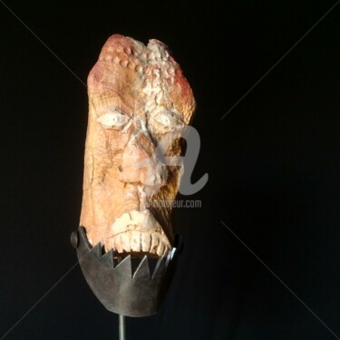 Sculpture titled ""Appareil dentaire"" by Pagès Du Pilou, Original Artwork, Stone