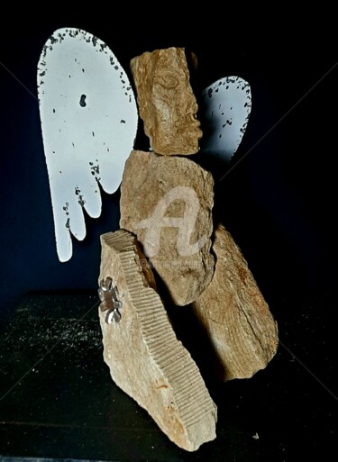 雕塑 标题为“Annonciation 2” 由Pagès Du Pilou, 原创艺术品, 石