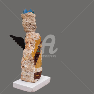 Скульптура под названием ""LA REINE" (collect…" - Pagès Du Pilou, Подлинное произведение искусства, Камень