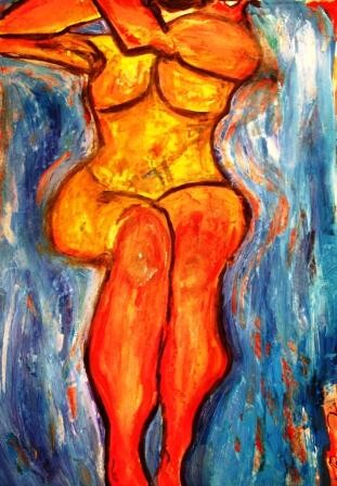 Painting titled "LOVELY LEGS" by Paige Gallery, Original Artwork, Oil