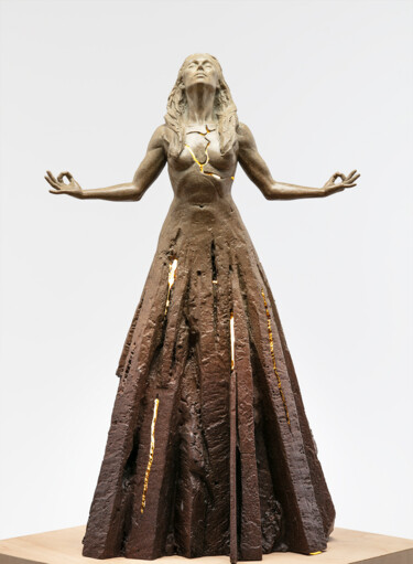 Sculpture intitulée "Expansion Rising (m…" par Paige Bradley, Œuvre d'art originale, Bronze