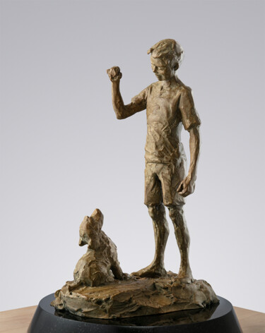 Skulptur mit dem Titel "Treats" von Paige Bradley, Original-Kunstwerk, Bronze