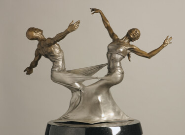 Sculpture titled "Freedom Bound (maqu…" by Paige Bradley, Original Artwork, Bronze