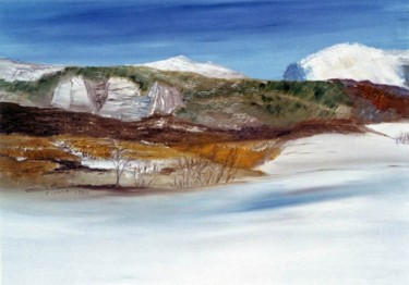 Peinture intitulée "les montagnes de la…" par Catherine Simon, Œuvre d'art originale