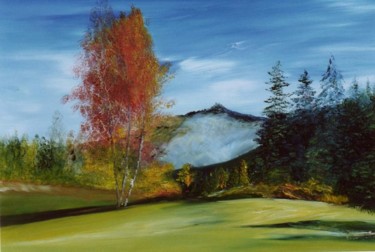 Peinture intitulée "golf de corrençon" par Catherine Simon, Œuvre d'art originale