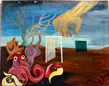 Painting titled "Defy Reality" by Paintdouglas, Original Artwork, Acrylic