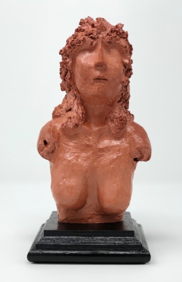Sculpture titled "Female Bust" by Diane Tacinelli, Original Artwork, Clay