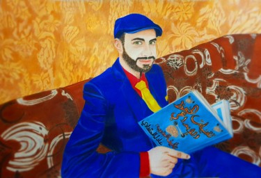 Ζωγραφική με τίτλο "Gentleman" από Noor M.A, Αυθεντικά έργα τέχνης, Μολύβι