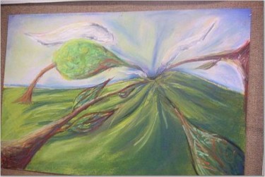 Painting titled "Vortex Landscape" by Brittany Sundgren, Original Artwork