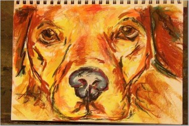 Painting titled "Bo" by Brittany Sundgren, Original Artwork