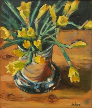 Painting titled "SPRING BUCKET" by Ian Forbes, Original Artwork, Oil