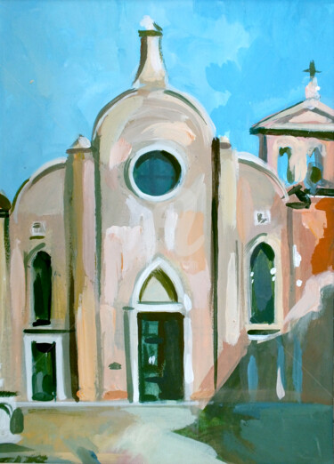 Painting titled "San Giovanni in Bra…" by Filip Mihail, Original Artwork, Acrylic
