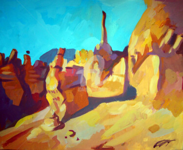 Painting titled "Bryce Canyon - The…" by Filip Mihail, Original Artwork, Acrylic