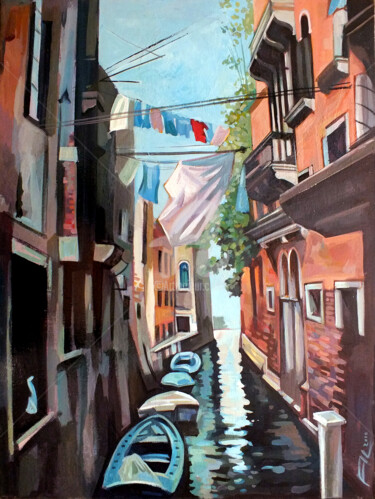 Pintura titulada "Venice" por Filip Mihail, Obra de arte original, Acrílico