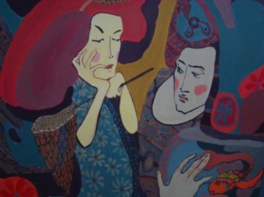 Painting titled "Love and care" by Paintings By Various Artists From Ukraine, Original Artwork, Oil