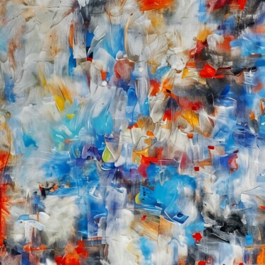 Malarstwo zatytułowany „Abstract Impulse” autorstwa Paisley Marten, Oryginalna praca, Akryl