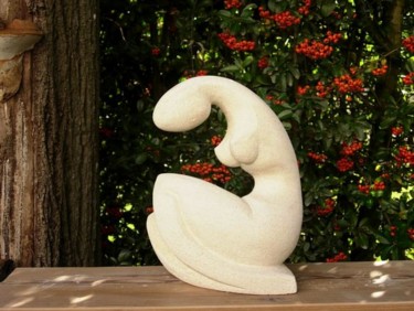 Sculpture intitulée "femme enfant" par Pakau, Œuvre d'art originale