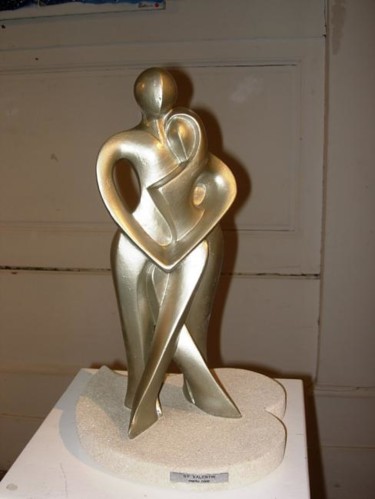 Sculpture intitulée "st valentin" par Pakau, Œuvre d'art originale