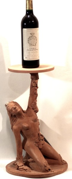 Sculpture intitulée "belle bouteille" par Pakau, Œuvre d'art originale, Céramique