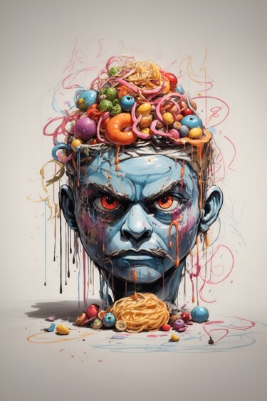 Digital Arts titled "The Hungry One" by Pako Benoit, Original Artwork, AI generated image
