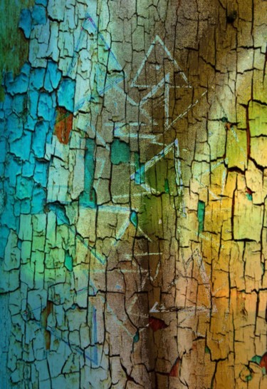 Arts numériques intitulée "Shapes on old tree…" par Pakokante, Œuvre d'art originale, Travail numérique 2D