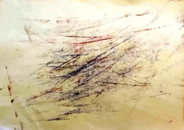 Σχέδιο με τίτλο "By wiping the ruler" από Pakokante, Αυθεντικά έργα τέχνης, Μαρκαδόρος
