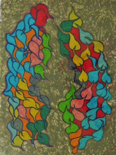 Painting titled "ARFP 04 20" by Pakokante, Original Artwork, Marker