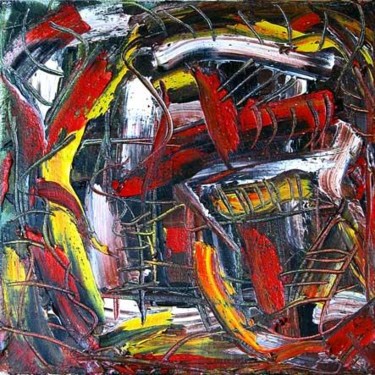 Peinture intitulée "Structures" par Alexandru Palade, Œuvre d'art originale, Huile