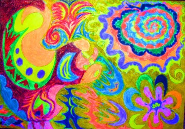 Картина под названием "Бред разноцветной к…" - Виктор Юрьевич Паламарчук, Подлинное произведение искусства, Масло