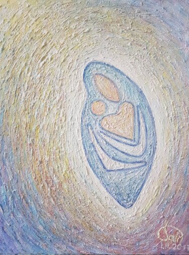 Painting titled "jedno srdce" by Pali, Original Artwork, Acrylic