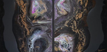 Картина под названием "«The ERA of Dragons…" - Palirina, Подлинное произведение искусства, Акрил Установлен на Деревянная ра…