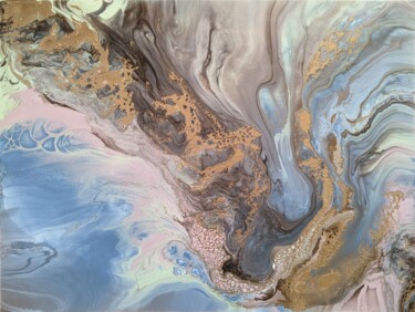 Peinture intitulée "“Coast” sea mountai…" par Palirina, Œuvre d'art originale, Acrylique Monté sur Châssis en bois