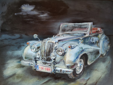 RETRO Painting titled "RETRO" by Elena Krivoruchenko, Original Art, Oil