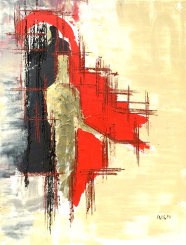 Schilderij getiteld "doesom.jpg" door Werner Moser, Origineel Kunstwerk, Acryl