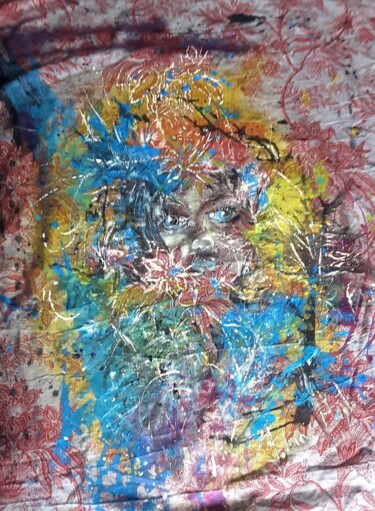 Картина под названием "Galassia55" - Palma Aceto, Подлинное произведение искусства, Акрил Установлен на Деревянная панель