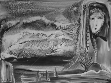 Pittura intitolato "Behind of Lake" da Rajka Serbak, Opera d'arte originale