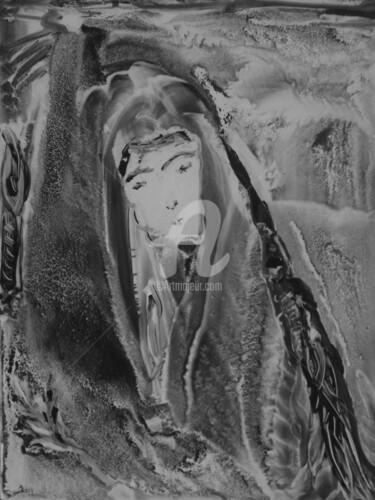 Painting titled "An Impassabble Worl…" by Rajka Serbak, Original Artwork, Tempera