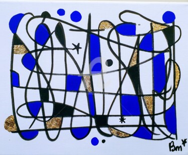Malerei mit dem Titel "JE T'AIME" von Pam*, Original-Kunstwerk, Acryl