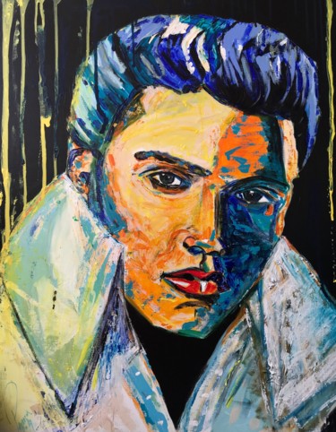 Painting titled "Elvis  Presley" by Pame, Original Artwork, Acrylic