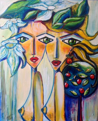 Painting titled "Transformation" by Pame, Original Artwork, Acrylic