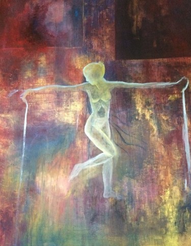Peinture intitulée "équilibre" par Pamela Gerard, Œuvre d'art originale, Huile