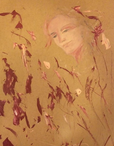 Peinture intitulée "automne" par Pamela Gerard, Œuvre d'art originale, Acrylique