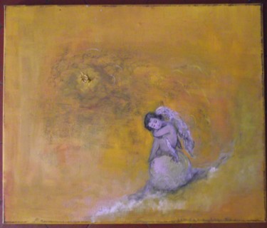 Peinture intitulée "enlacés" par Pamela Gerard, Œuvre d'art originale, Huile