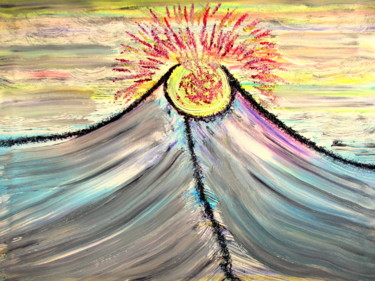 Peinture intitulée "Emergence 05-01-2021" par Paméla Henry (L'âme sur la toile), Œuvre d'art originale, Huile