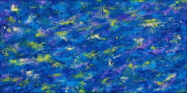 Painting titled "Helike : 24" x 47"…" by Pamela Rys, Original Artwork, Acrylic