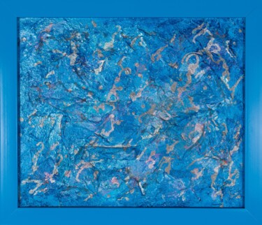 Malarstwo zatytułowany „Blue Supernova : FR…” autorstwa Pamela Rys, Oryginalna praca, Akryl