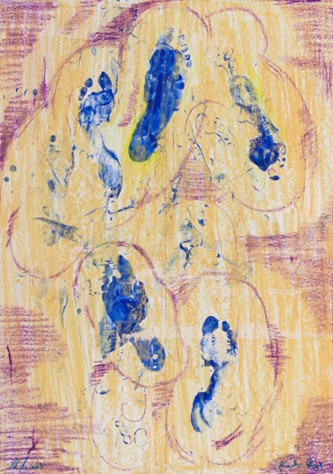 Dessin intitulée "Step By Step" par Pamela Rys, Œuvre d'art originale, Pastel