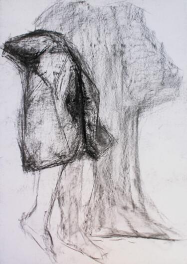 Рисунок под названием "Shadows 1" - Pamela Rys, Подлинное произведение искусства, Древесный уголь