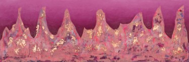 Malerei mit dem Titel "Venusian Landscape" von Pamela Rys, Original-Kunstwerk, Acryl