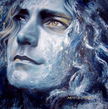Pittura intitolato "Inverno stellare" da Pamela Saralli, Opera d'arte originale, Olio